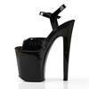 Pleaser - XTREME809 Sandale à bride à la cheville, Pole dance chaussures - Chaussures de pole dance - Noir Product image